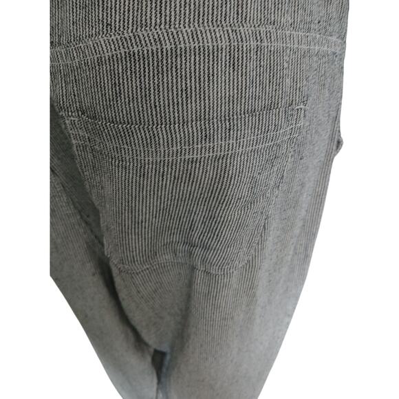 5 for $40 Juniper & Lime Blue & Wht Pin Stripe Linen Blend Pull on Pants  XL - Picture 5 of 7